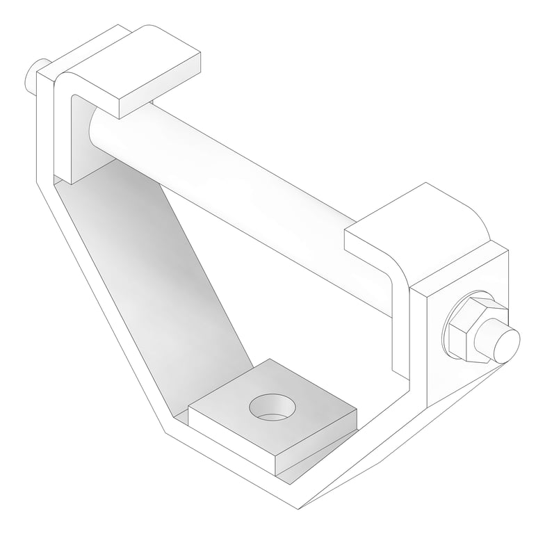3D Documentation Image of Pipe Hanger Rigid Anchorage Beam Clamp AG260