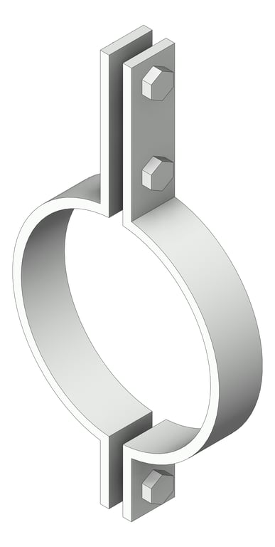 Navigate to Pipe Hanger Rigid Pipe Clamp Anchorage Medium Duty 3 Bolt AG160