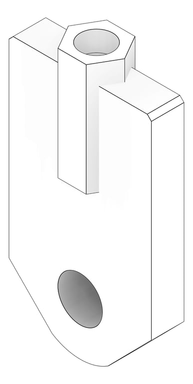 3D Documentation Image of Spade Nut Anchorage AG295