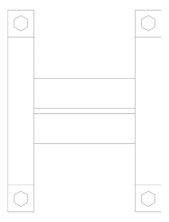 Plan Image of Pipe Shoe Rigid Anchorage Compact Double AG570
