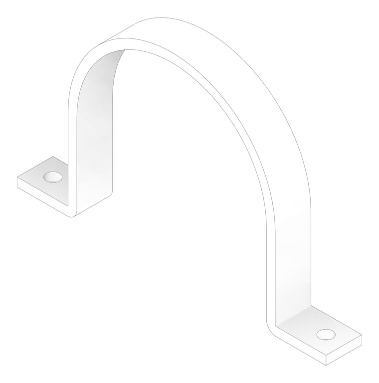 3D Documentation Image of Pipe Saddle Clamp Rigid Anchorage for DICL AG412