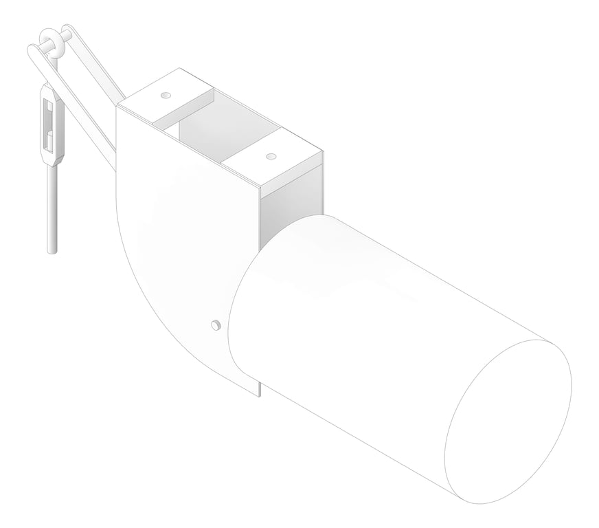 3D Documentation Image of Constant Load Spring Support Anchorage Horizontal Can AG800