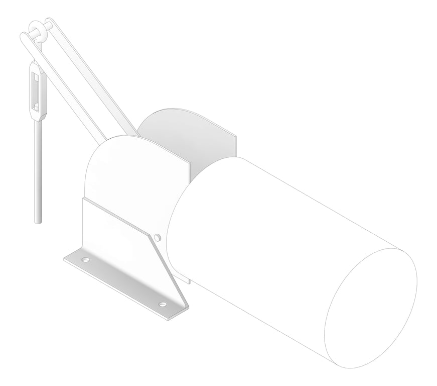 3D Documentation Image of Constant Load Spring Support Anchorage Horizontal Base Mounted Hanger AG810