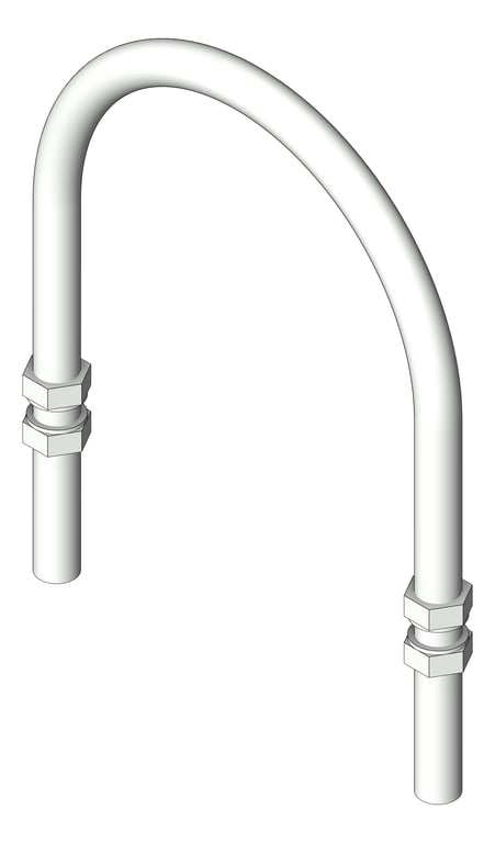 Image of Pipe Guide Rigid Anchorage U-bolt Teflon Insulated AG530