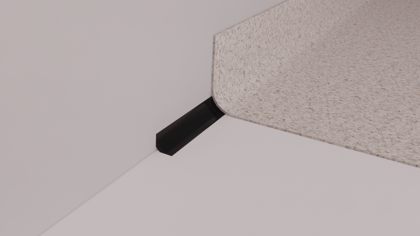 CoveFillet32mm InSitu Image of Skirting Coved ArmstrongFlooring