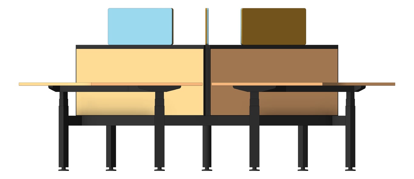 Front Image of Desk Cluster AspectFurniture Activate 120Deg AdjustableHeight