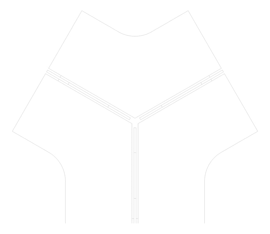 Plan Image of Desk Cluster AspectFurniture Activate 120Deg FixedHeight