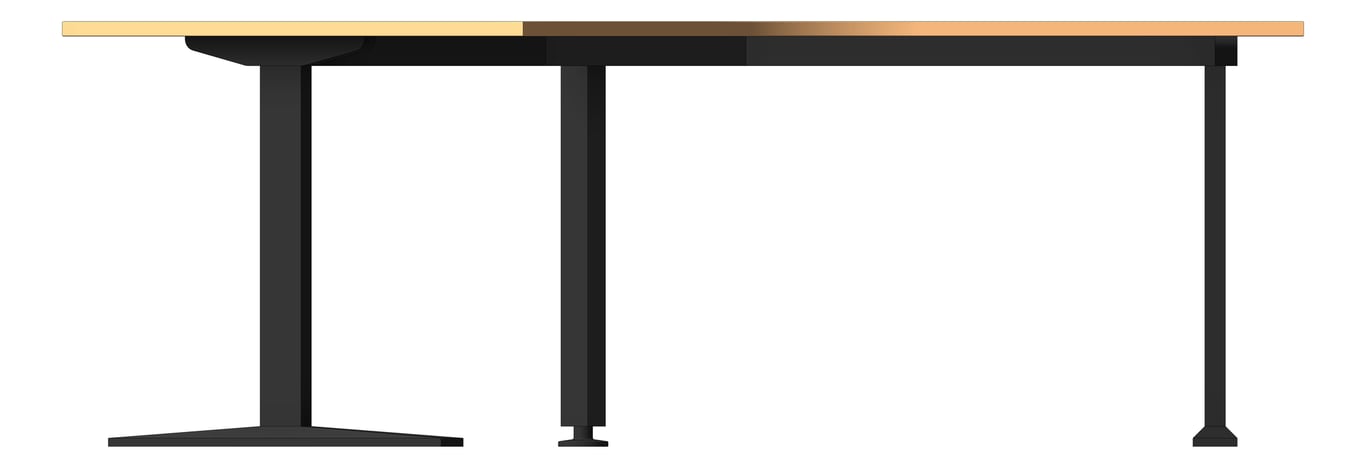 Front Image of Desk Single AspectFurniture Activate 120Deg FixedHeight