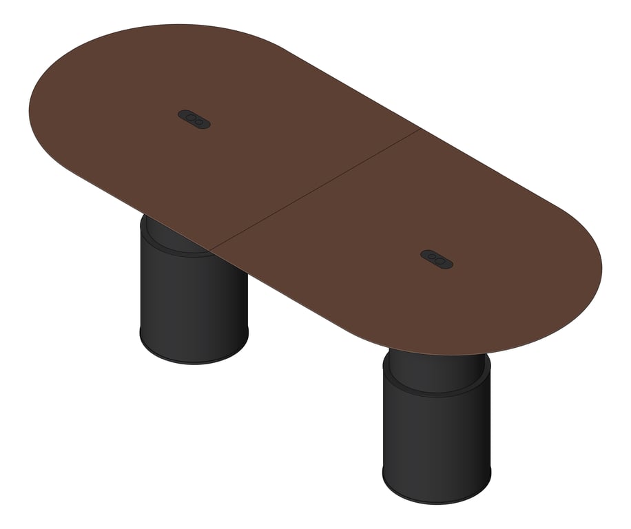 3D Shaded Image of Table Pill AspectFurniture Atlas 10Person RoundShroud AdjustableHeight