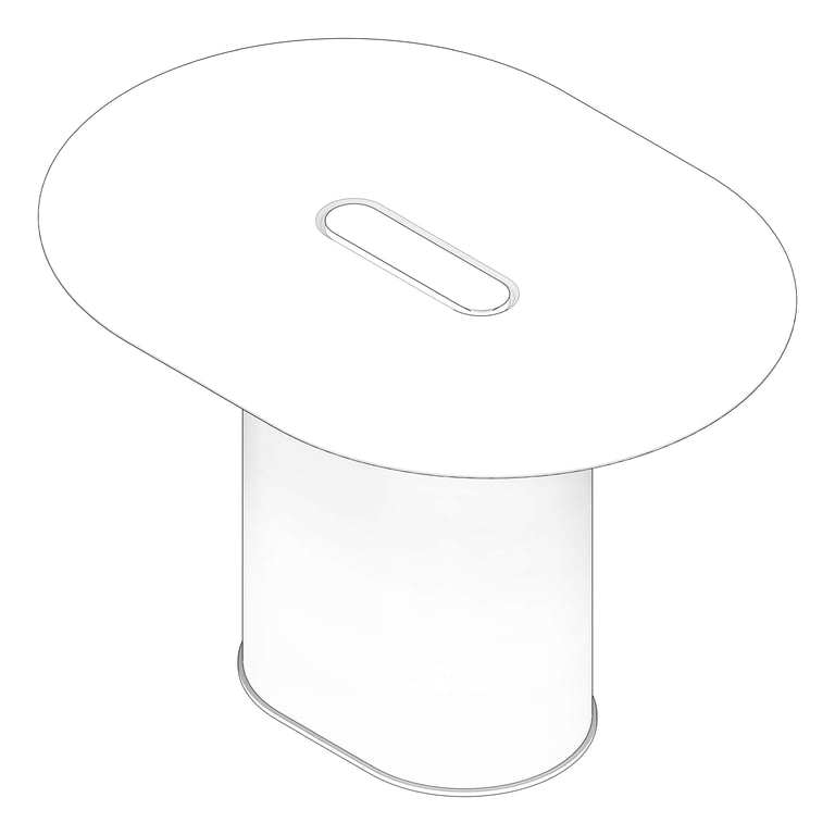 3D Documentation Image of Table Pill AspectFurniture Atlas 4Person