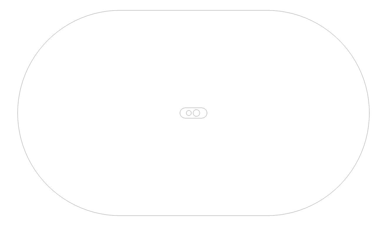 Plan Image of Table Pill AspectFurniture Atlas 8Person AdjustableHeight