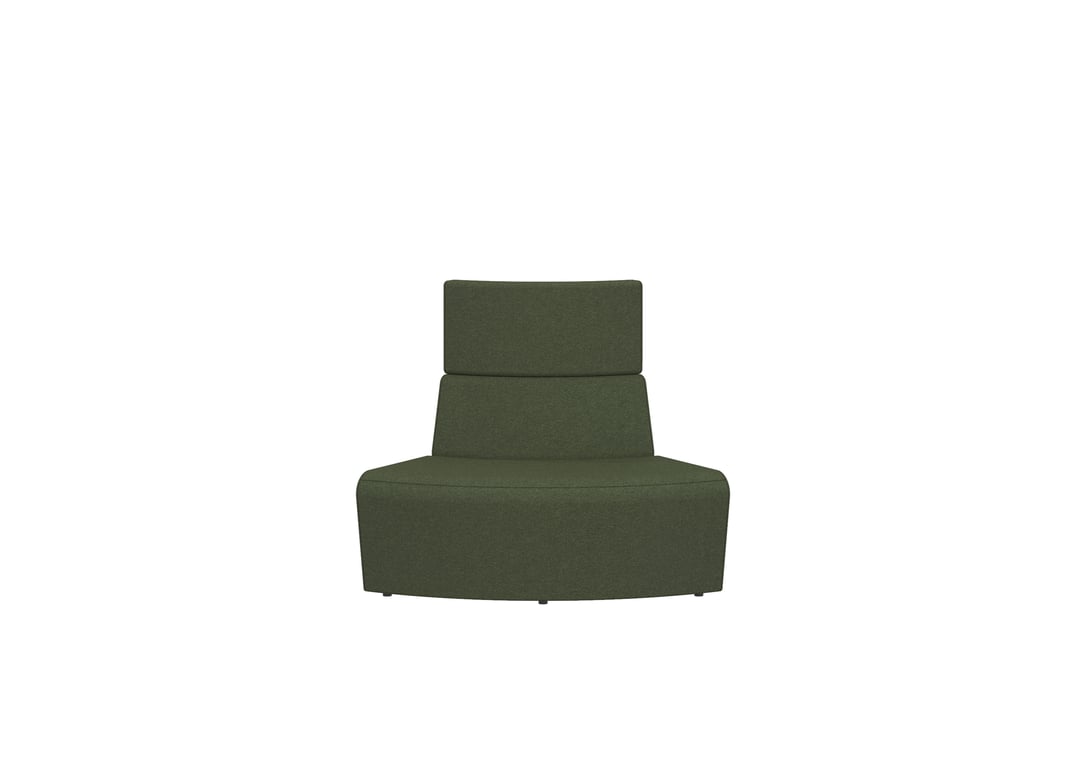 AspectFurniture Drift Full Convex 1300 R60Degree 1S Image of Seat Sofa AspectFurniture Drift Full 60Degree Convex