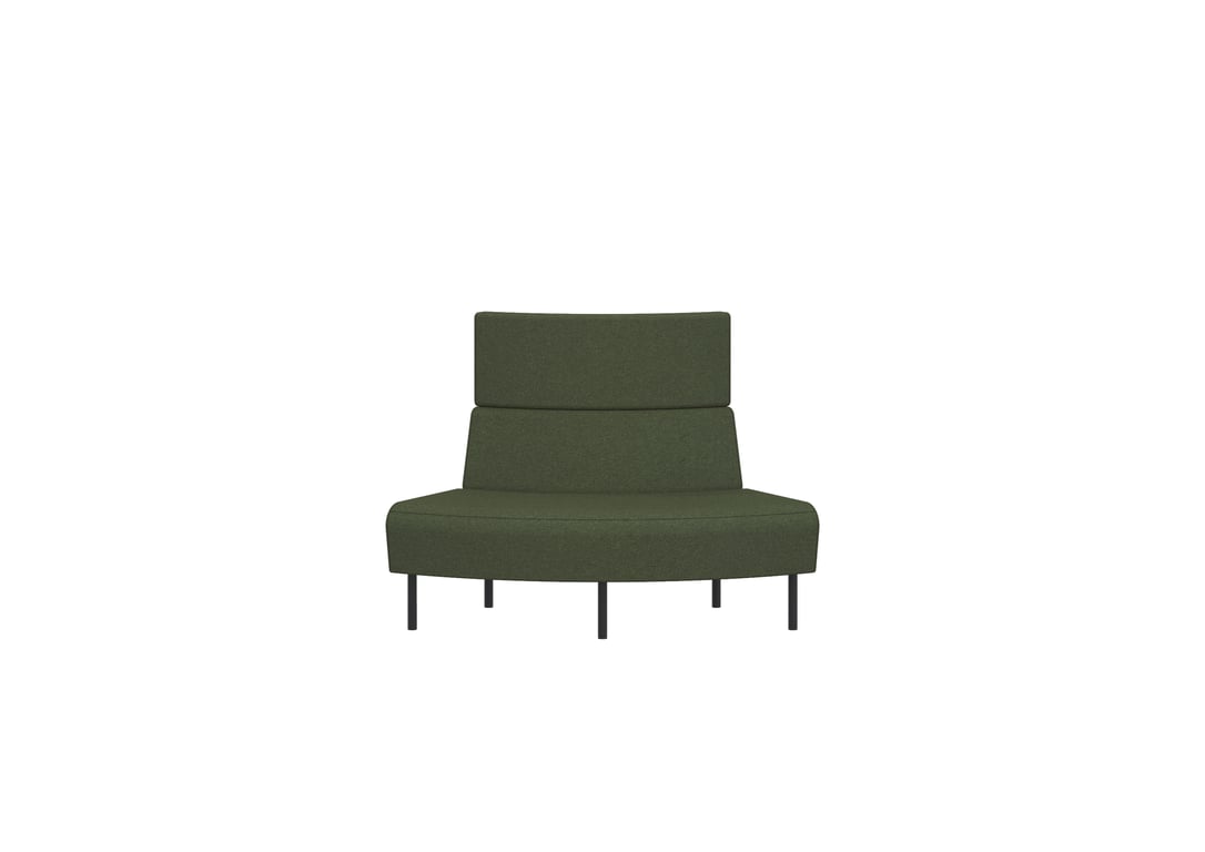 AspectFurniture Drift Lite Convex 1500 R60Degree 1S Image of Seat Sofa AspectFurniture Drift Lite 60Degree Convex