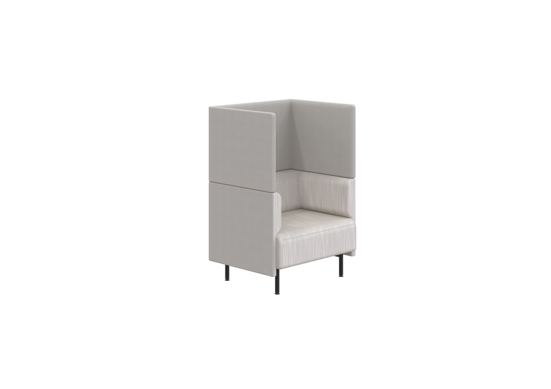 AspectFurniture Forum Sofa 1P HB Steel Legs Kvadrat Lila.6022 Image of Seat Workspace AspectFurniture Forum Single HighBack