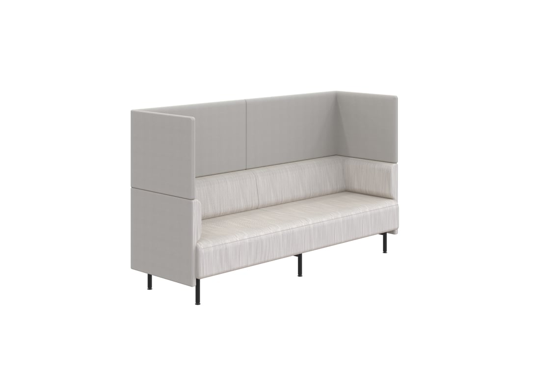 AspectFurniture Forum Sofa 3P HB Steel Legs Kvadrat Lila.5941 Image of Seat Workspace AspectFurniture Forum Three HighBack