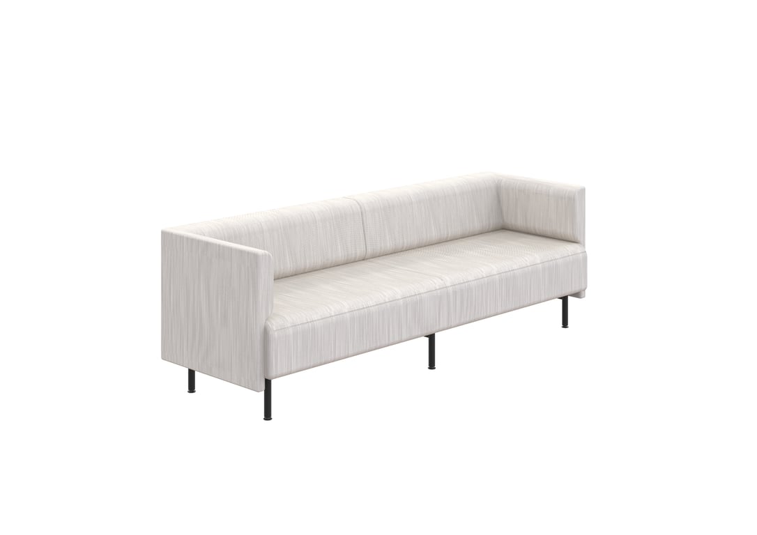 AspectFurniture Forum Sofa 3P LB Steel Legs Kvadrat Lila.5999 Image of Seat Workspace AspectFurniture Forum Three LowBack