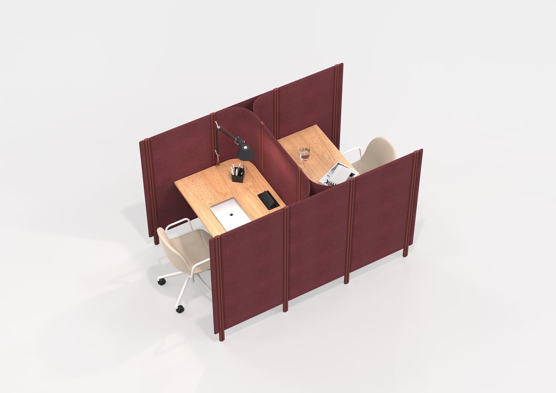 AspectFurniture_Habitat_Open Single Back to Back.jpg Image of OfficePod Workspace AspectFurniture Habitat Open BackToBack