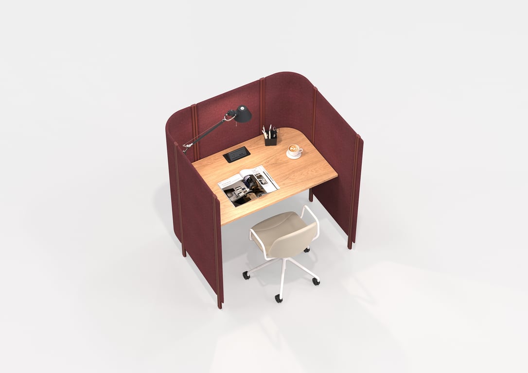 AspectFurniture Habitat Open Single Image of OfficePod Workspace AspectFurniture Habitat Open