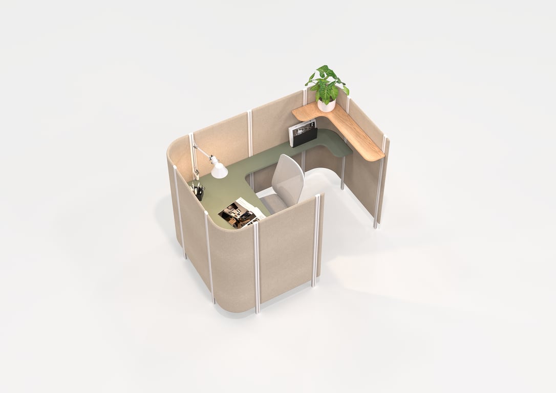 AspectFurniture Habitat Semi Private Image of OfficePod Workspace AspectFurniture Habitat
