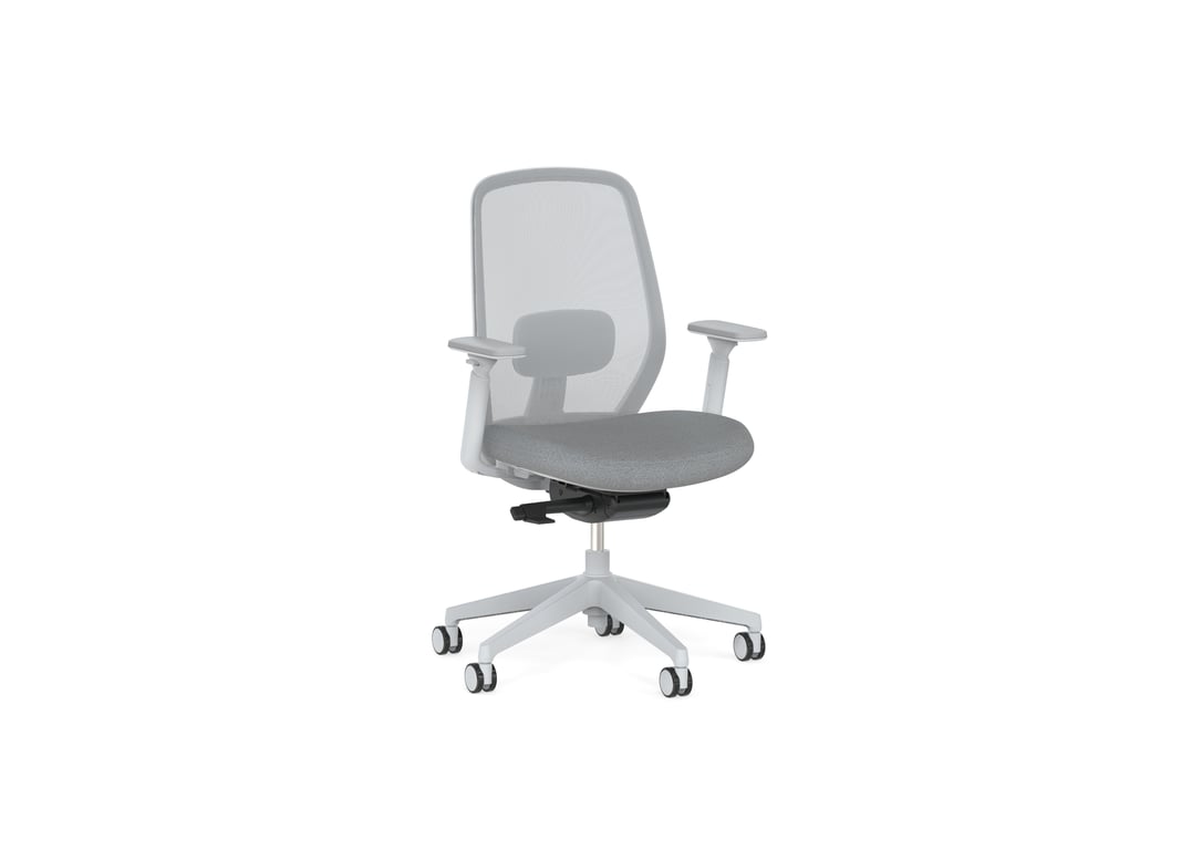 AspectFurniture Move Task Chair Grey Body Grey Seat Grey Mesh 02 Image of Chair Task AspectFurniture Move