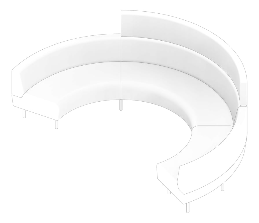 3D Documentation Image of Booth Open AspectFurniture Drift Lite ExampleConfiguration 06