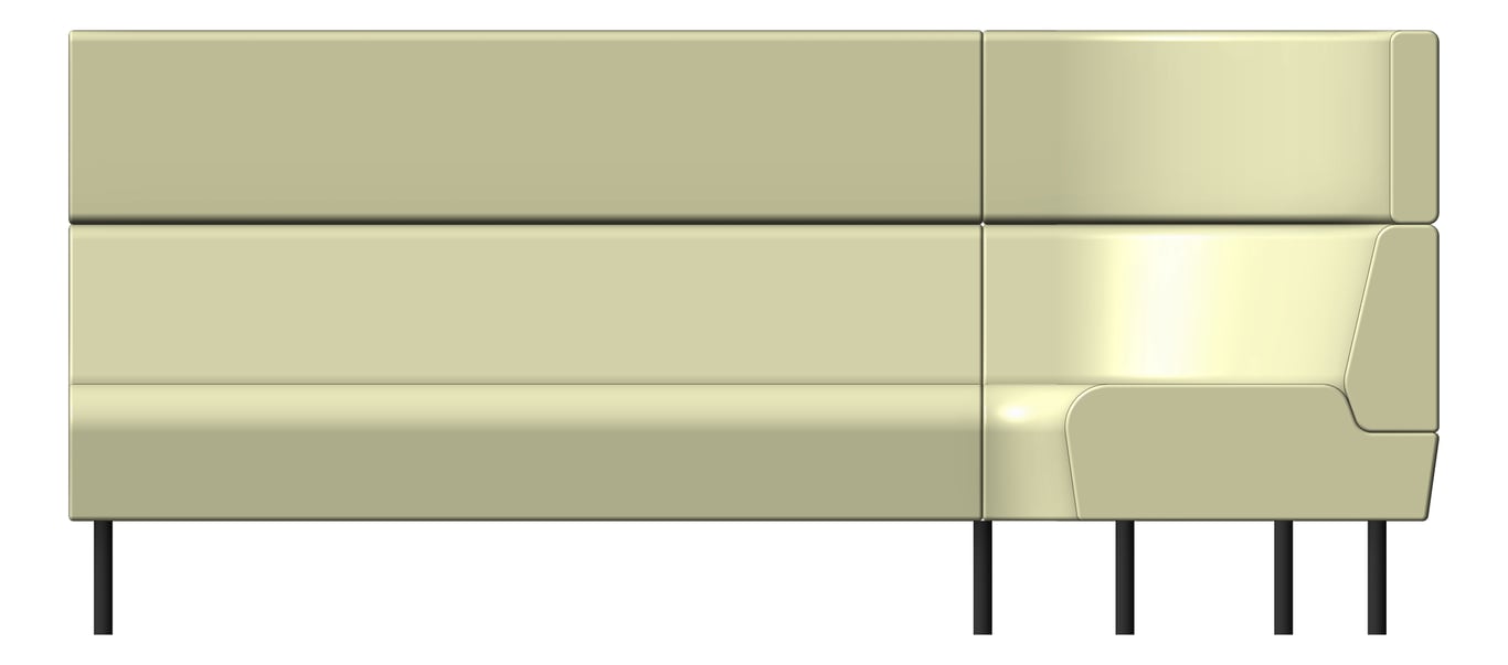 Front Image of Booth Open AspectFurniture Drift Lite ExampleConfiguration 07