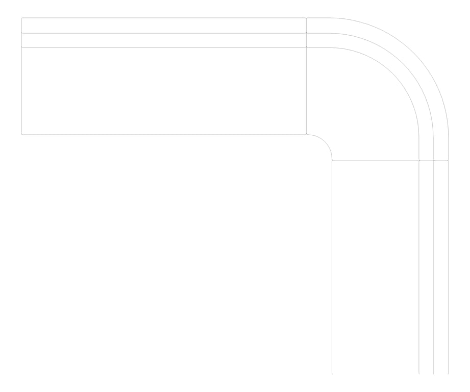 Plan Image of Booth Open AspectFurniture Drift Lite ExampleConfiguration 07