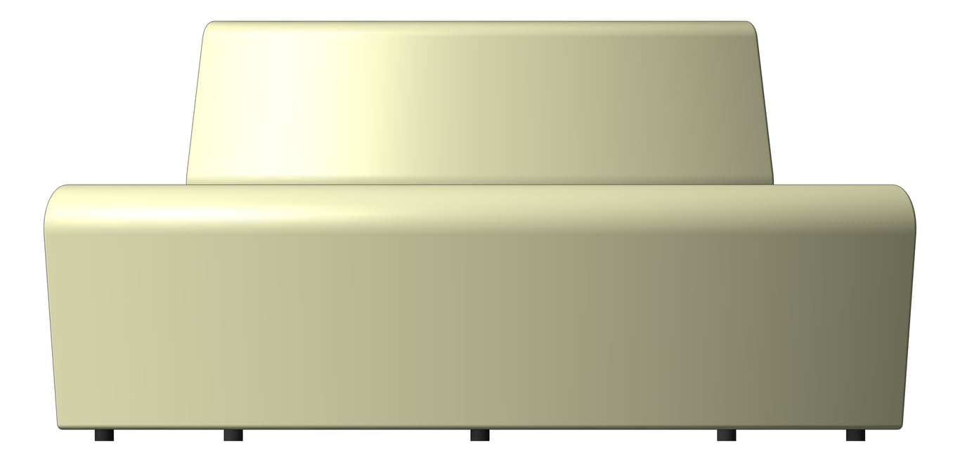 Front Image of Seat Sofa AspectFurniture Drift Full 60Degree Convex