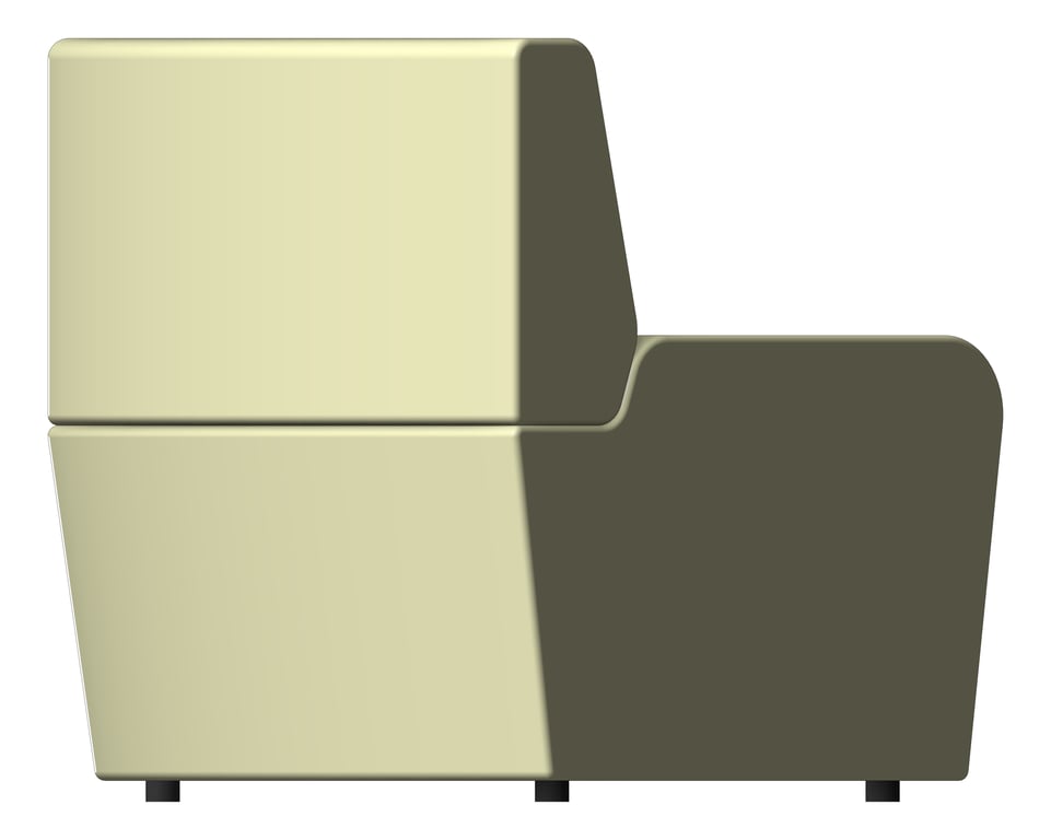 Left Image of Seat Sofa AspectFurniture Drift Full 90Degree Concave