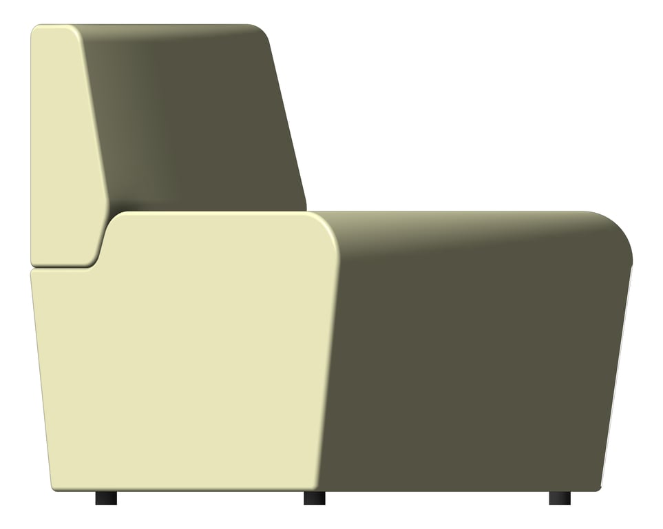 Left Image of Seat Sofa AspectFurniture Drift Full 90Degree Convex