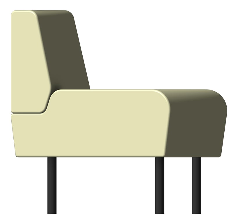 Left Image of Seat Sofa AspectFurniture Drift Lite 60Degree Convex