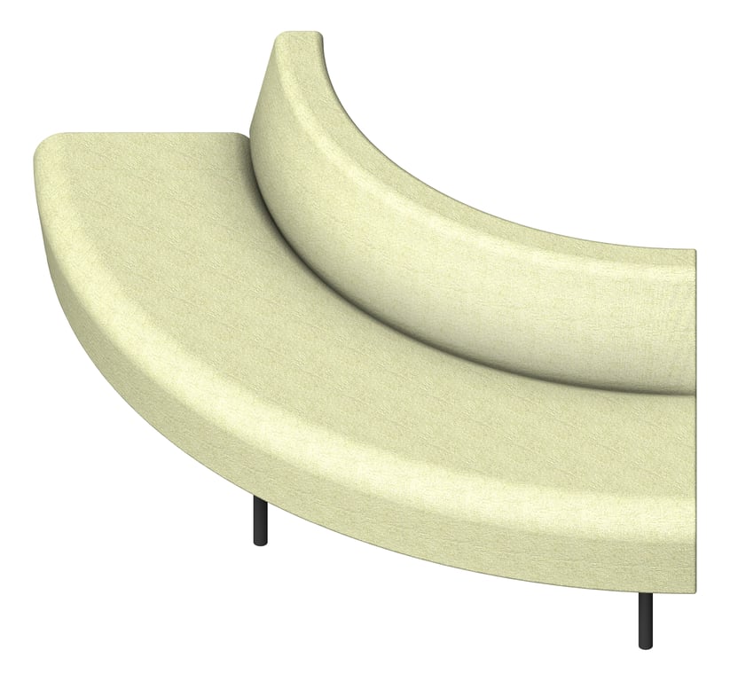 Seat Sofa AspectFurniture Drift Lite 90Degree Convex