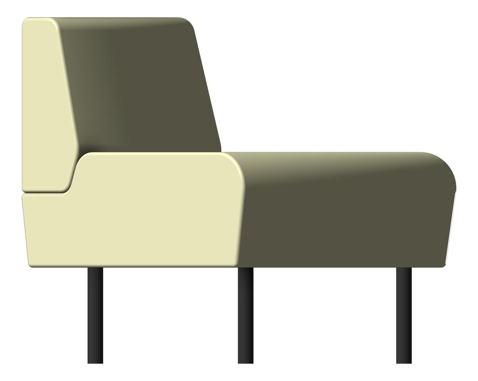 Left Image of Seat Sofa AspectFurniture Drift Lite 90Degree Convex