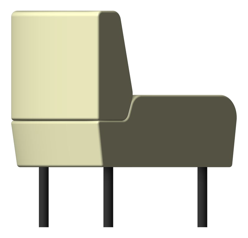 Left Image of Seat Sofa AspectFurniture Drift Lite Corner Rounded