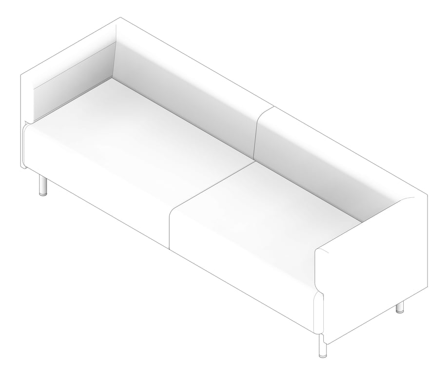 3D Documentation Image of Seat Workspace AspectFurniture Forum Three LowBack