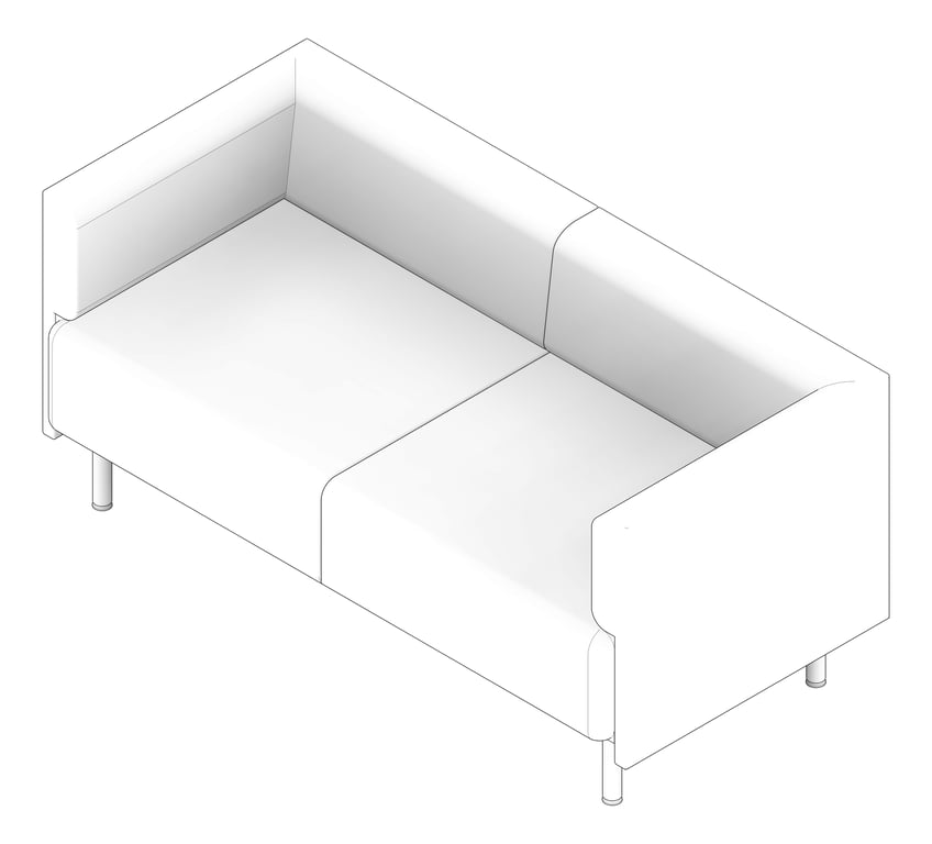3D Documentation Image of Seat Workspace AspectFurniture Forum Two LowBack