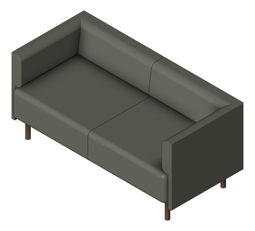 3D Shaded Image of Seat Workspace AspectFurniture Forum Two LowBack