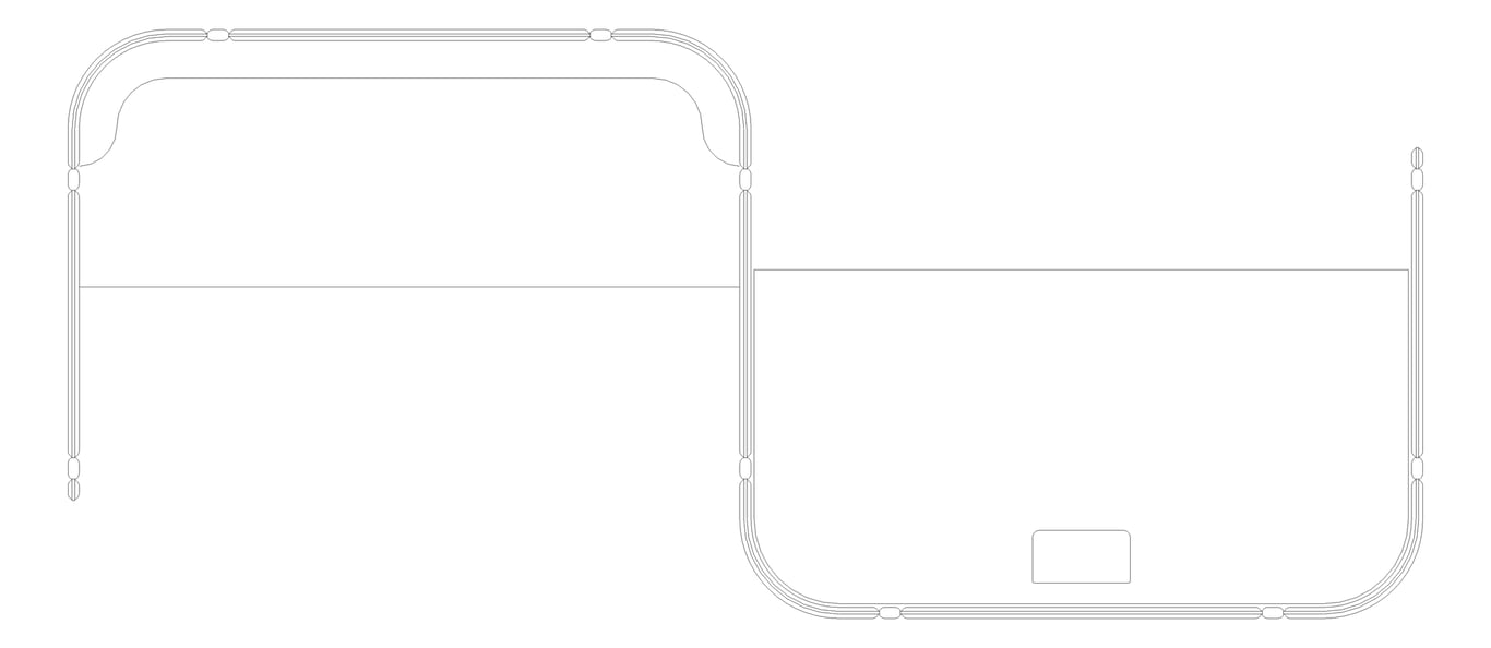 Plan Image of OfficePod Workspace AspectFurniture Habitat Open SideToSide Seat