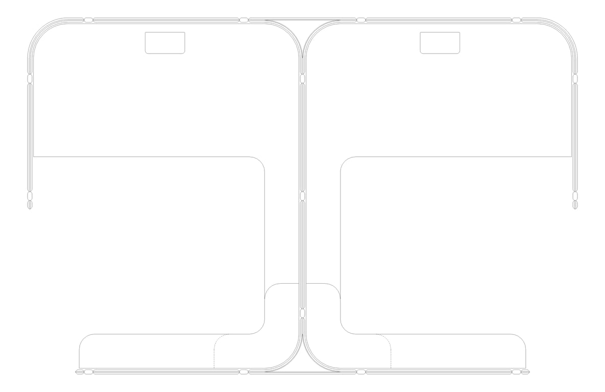 Plan Image of OfficePod Workspace AspectFurniture Habitat SideToSide SameFacing