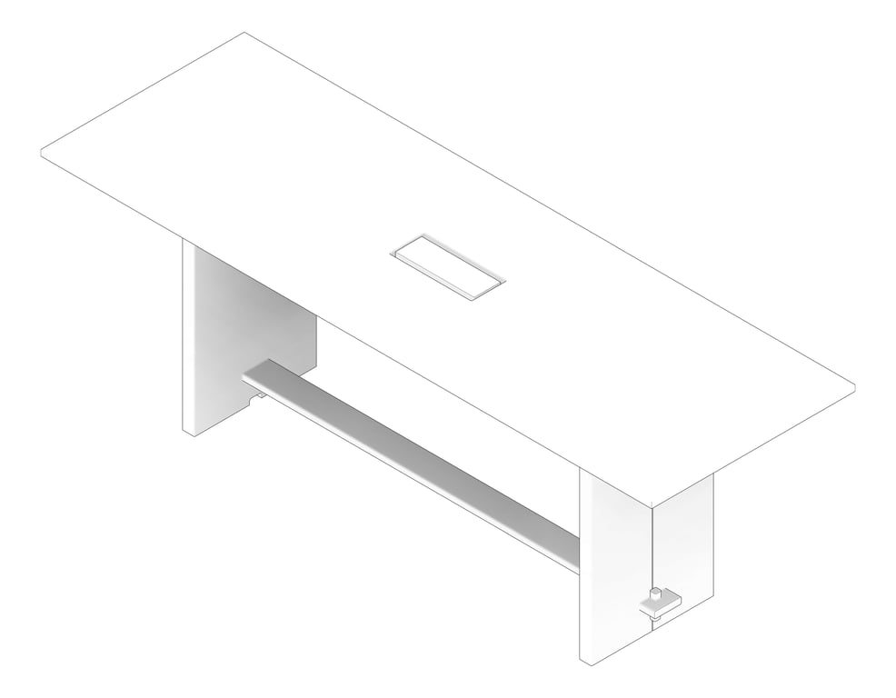 3D Documentation Image of Leaner Rectangular AspectFurniture Kusabi