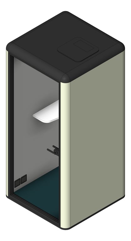 3D Shaded Image of Booth Phone AspectFurniture MusePod