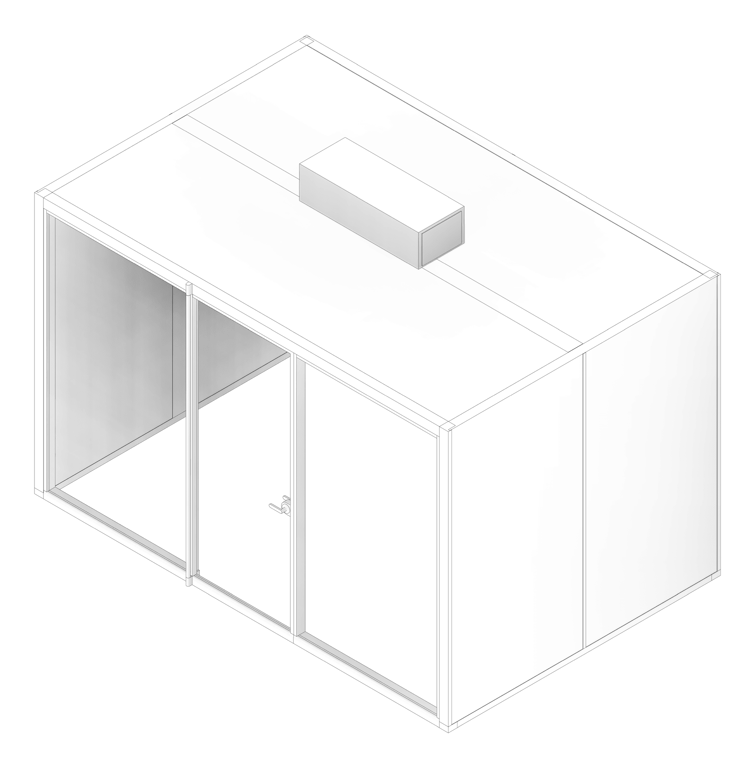 3D Documentation Image of Booth Meeting AspectFurniture StudioPod 3650W