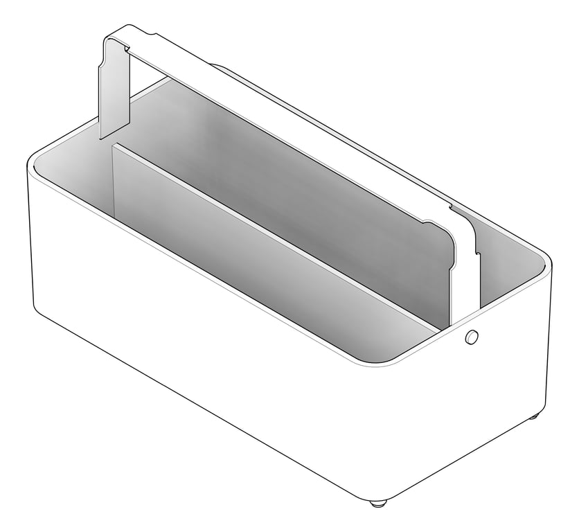 3D Documentation Image of Basket Workspace AspectFurniture WorkTote