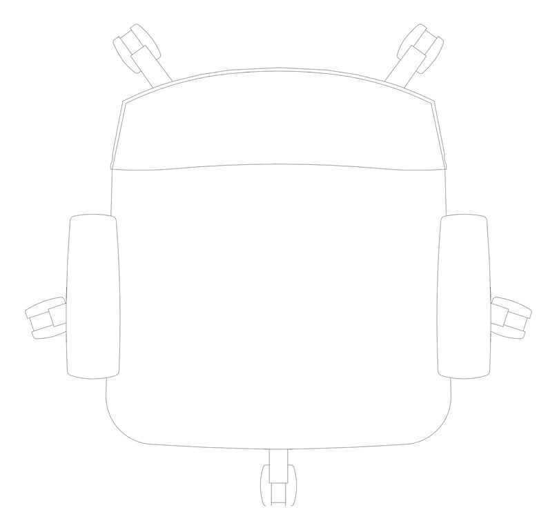 Plan Image of Chair Drafting AspectFurniture Zone