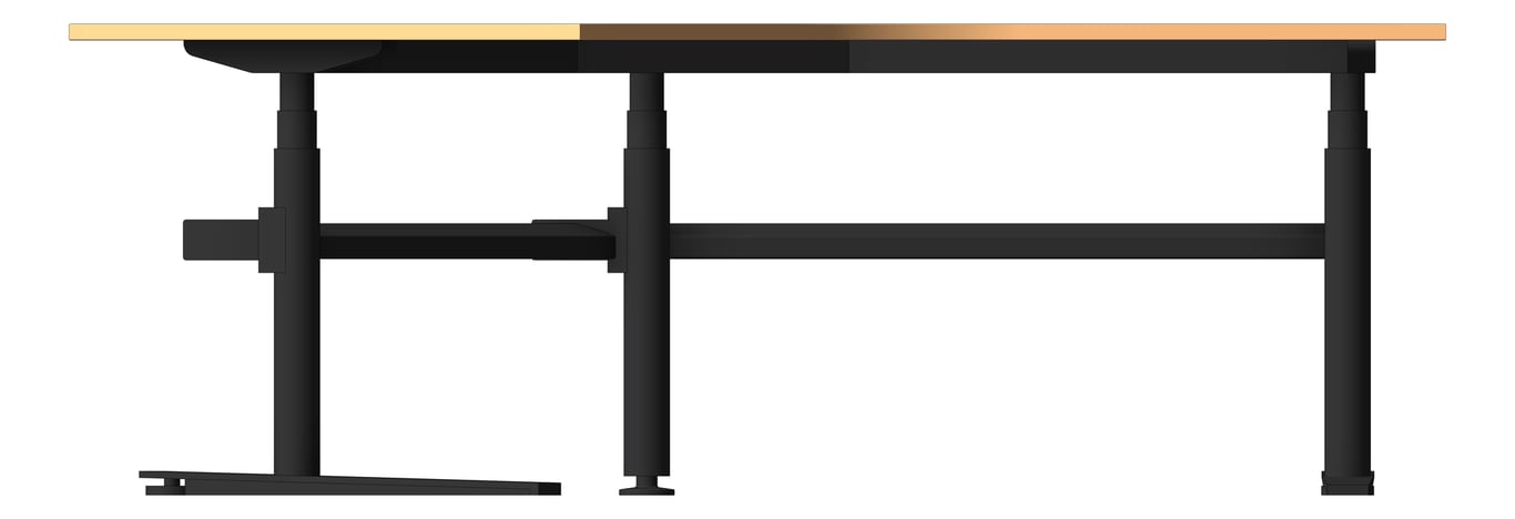 Front Image of Desk Single AspectFurniture Zurich5 120Deg AdjustableHeight
