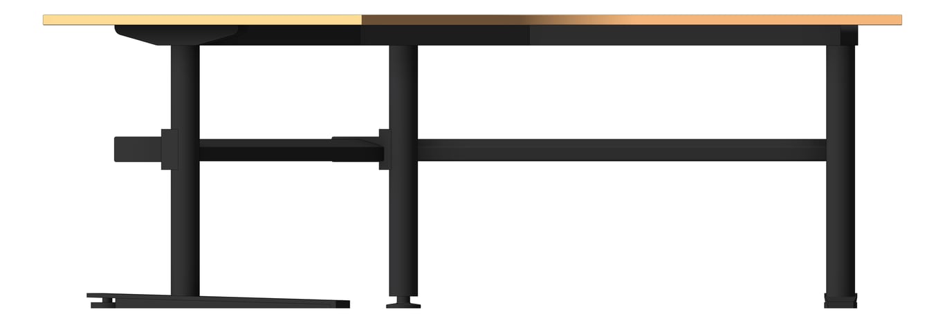 Front Image of Desk Single AspectFurniture Zurich5 120Deg FixedHeight