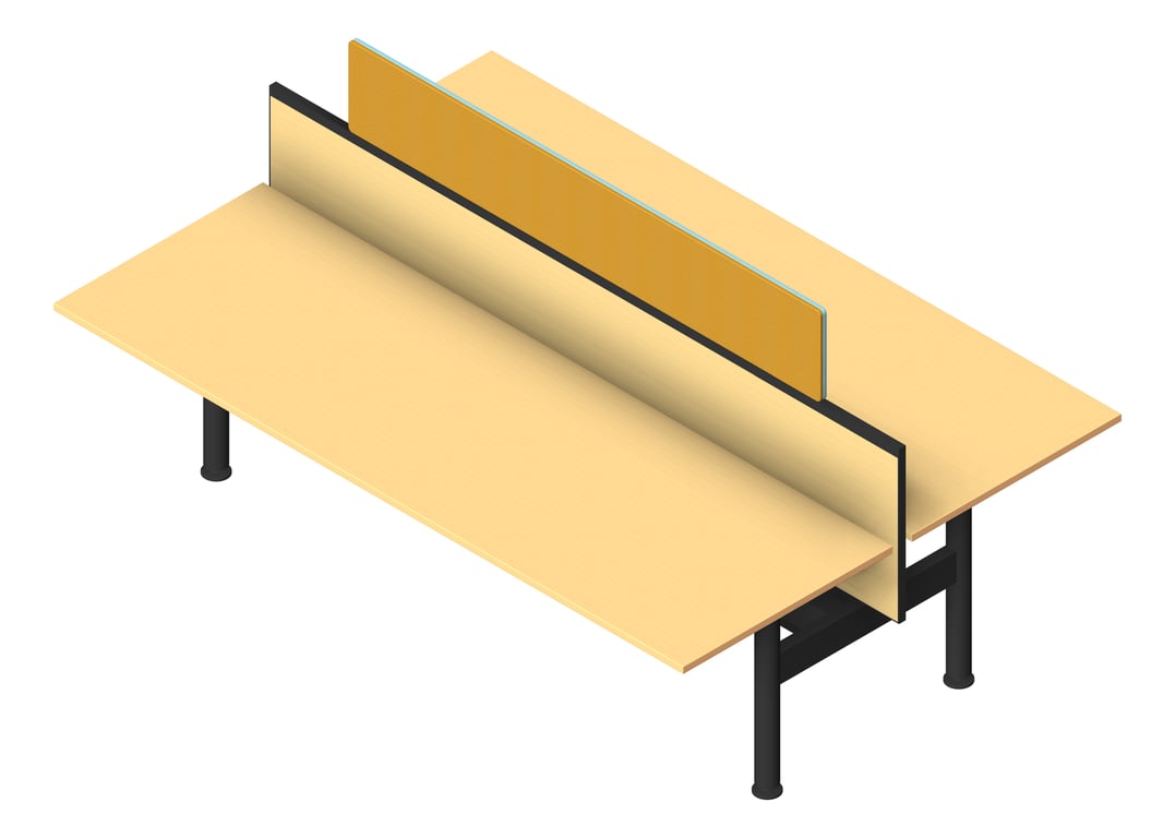 Desk Double AspectFurniture Zurich Linear FixedHeight