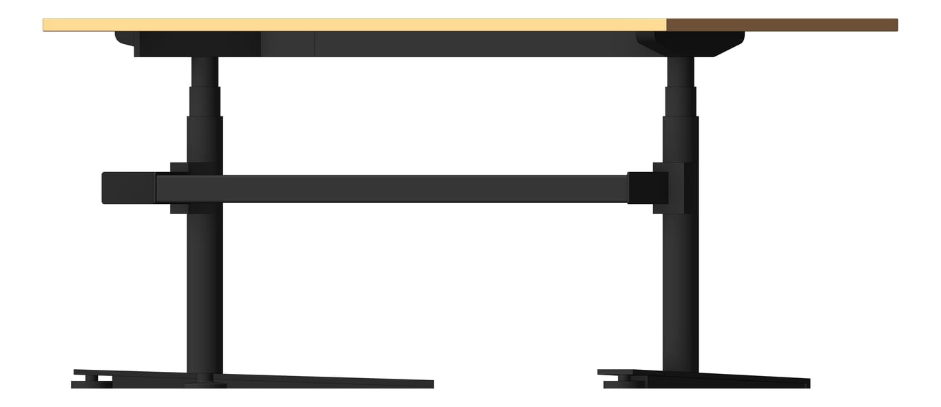 Left Image of Desk Single AspectFurniture Zurich 120Deg AdjustableHeight