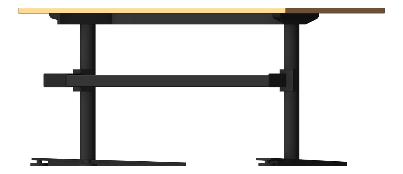 Left Image of Desk Single AspectFurniture Zurich 120Deg FixedHeight