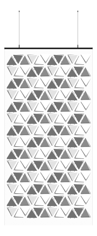 Front Image of Screen Acoustic AutexAU Cascade Folding F3 Material